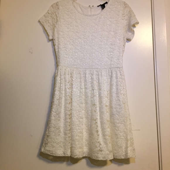 Forever 21 White Lace Dress | Size M - Picture 1 of 5